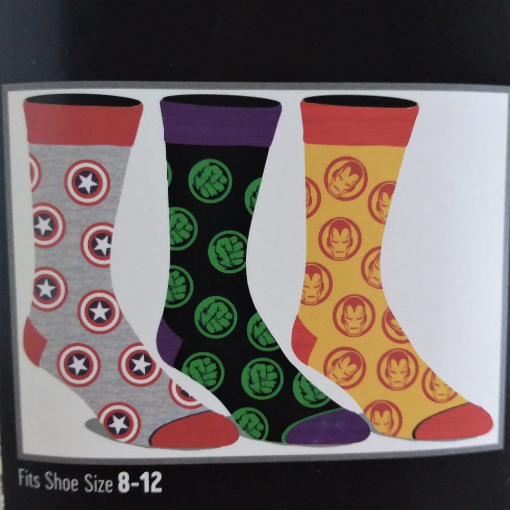 Marvel Crew Socks Set of 3